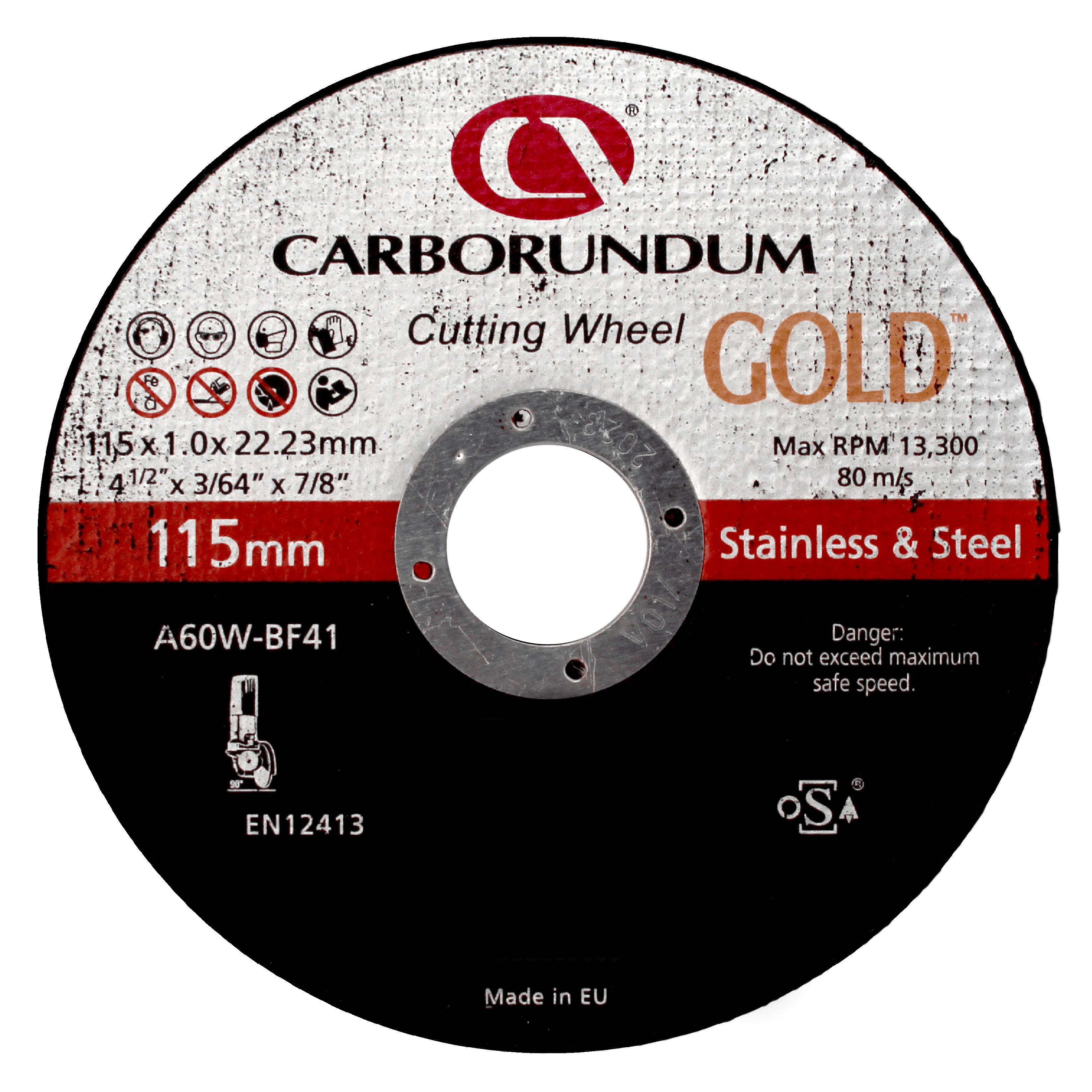 Carborundum GOLD 115x1x22mm A60W-BF41